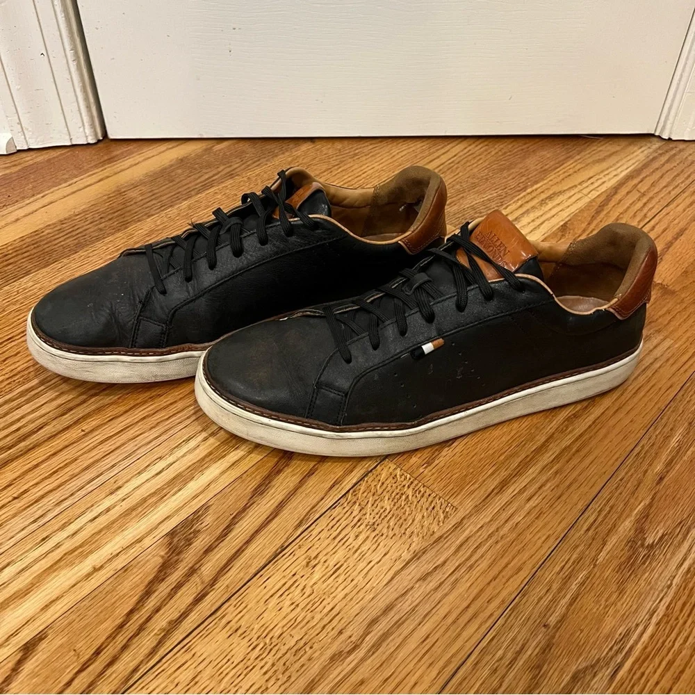 Allen Edmonds Alpha Sneakers Men's Size 13 Black Leather Casual Shoes 4640